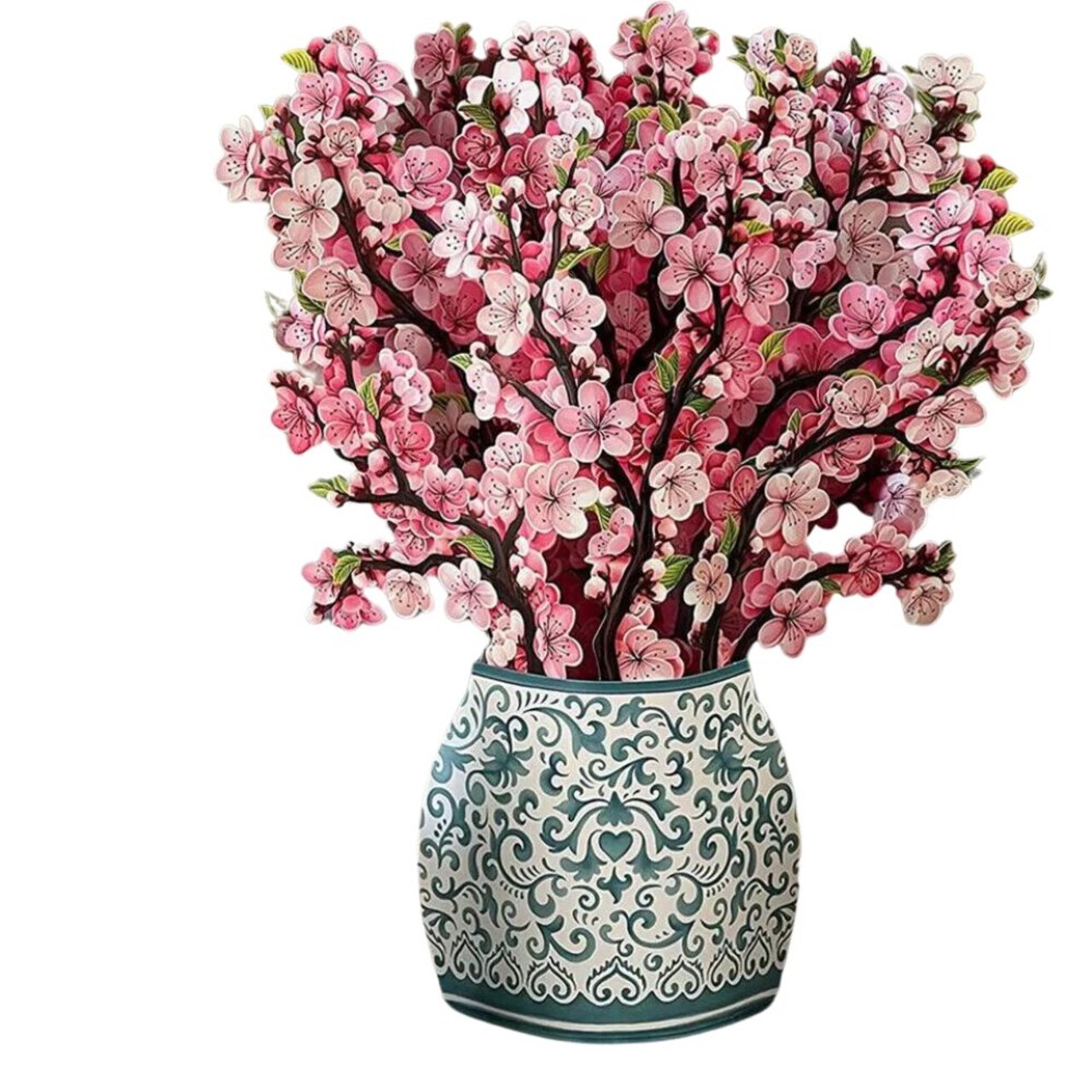 Mother's Day Gift 3D Up Flower Bouquet and Pop Up Flower Greeting Cards